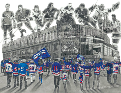 "Broadway Blueshirts" Limited Edition Print