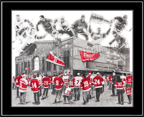 The 1/1 ORIGINAL "HOCKEYTOWN" hand-drawn Pencil Art