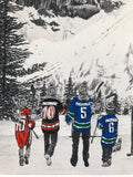 FAMILY "Hockey Mountain Memories" PERSONALIZED Hockey Artwork