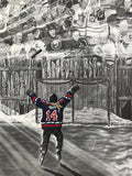 TEAM PACKAGE for orders of `10 or more on same team "The Dream Begins Here" PERSONALIZED Hockey Artwork