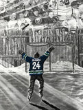TEAM PACKAGE for orders of `10 or more on same team "The Dream Begins Here" PERSONALIZED Hockey Artwork
