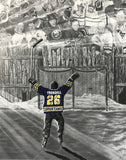 TEAM PACKAGE for orders of `10 or more on same team "The Dream Begins Here" PERSONALIZED Hockey Artwork
