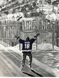 "The Dream Begins Here" PERSONALIZED Hockey Artwork