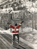 TEAM PACKAGE for orders of `10 or more on same team "The Dream Begins Here" PERSONALIZED Hockey Artwork